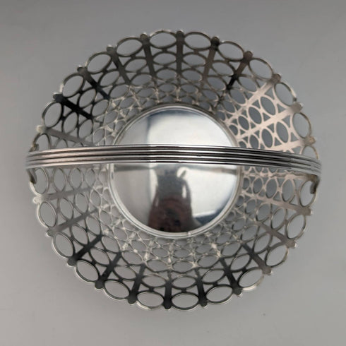 1960年 英国アンティーク 純銀製ミニバスケット 54g Aidie Brothers